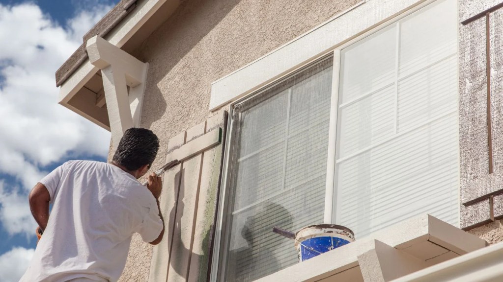 how to paint peeling exterior trim