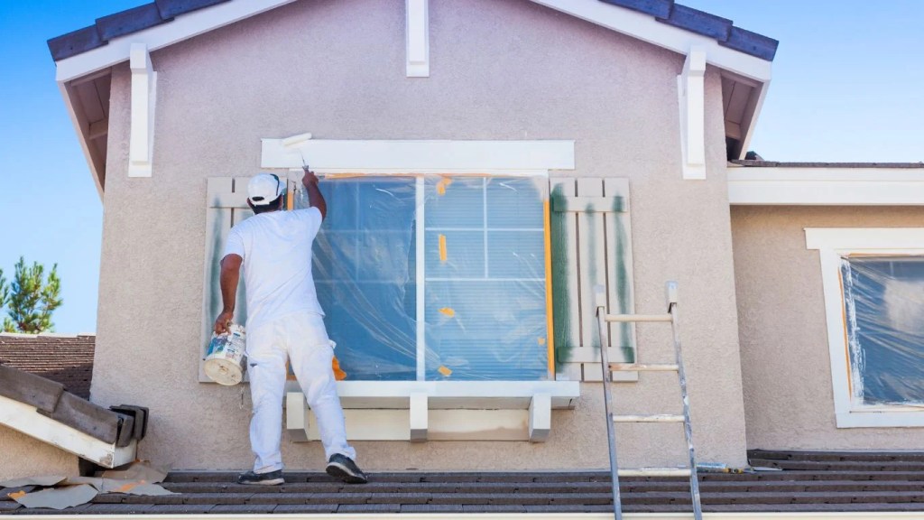 how to paint peeling exterior trim