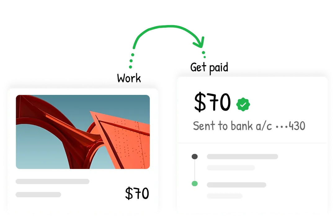 Assign budget to tasks and start getting paid as soon as you finish