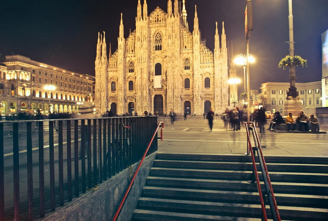 Milan Cathedral in the evening