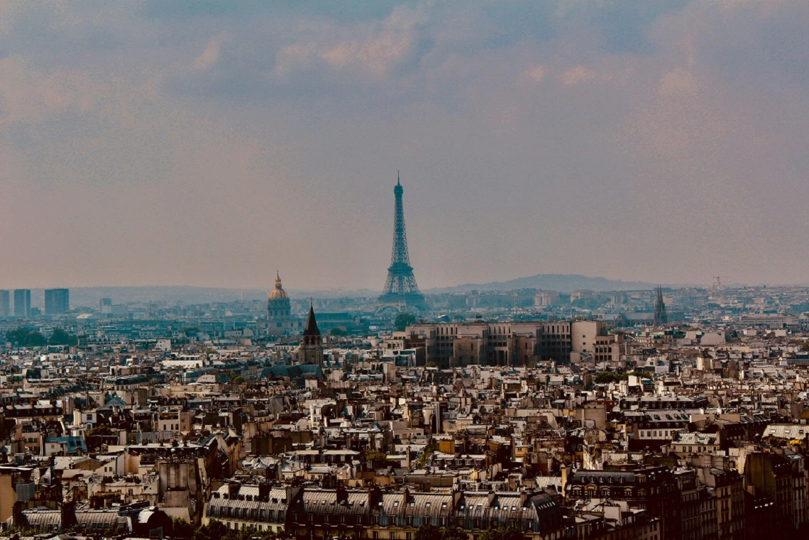 Eiffel Tower and the view of Paris