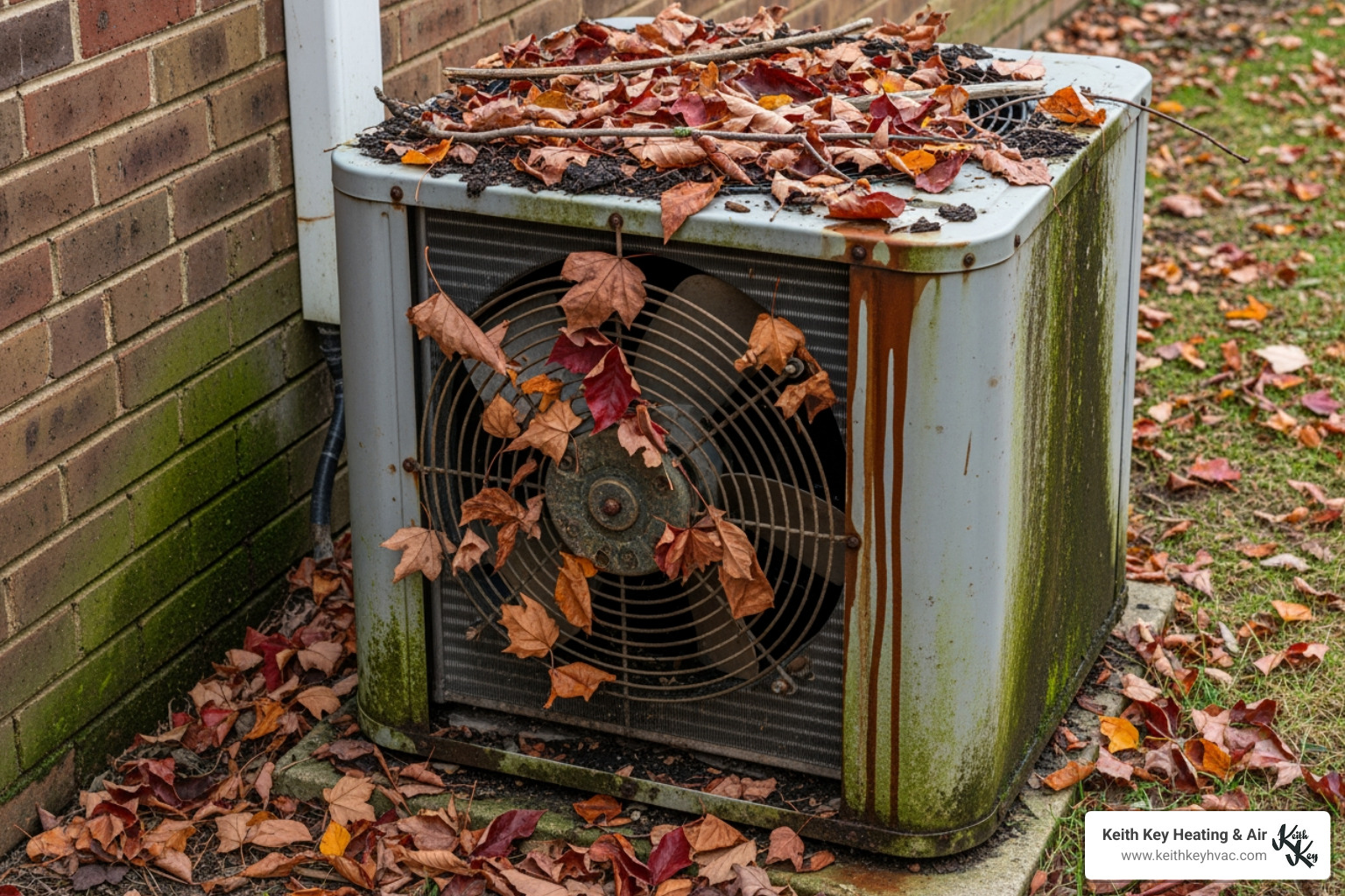 a dirty outdoor condenser unit covered in leaves and grime - ac not cooling tallahassee a dirty outdoor condenser unit covered in leaves and grime - ac not cooling tallahassee