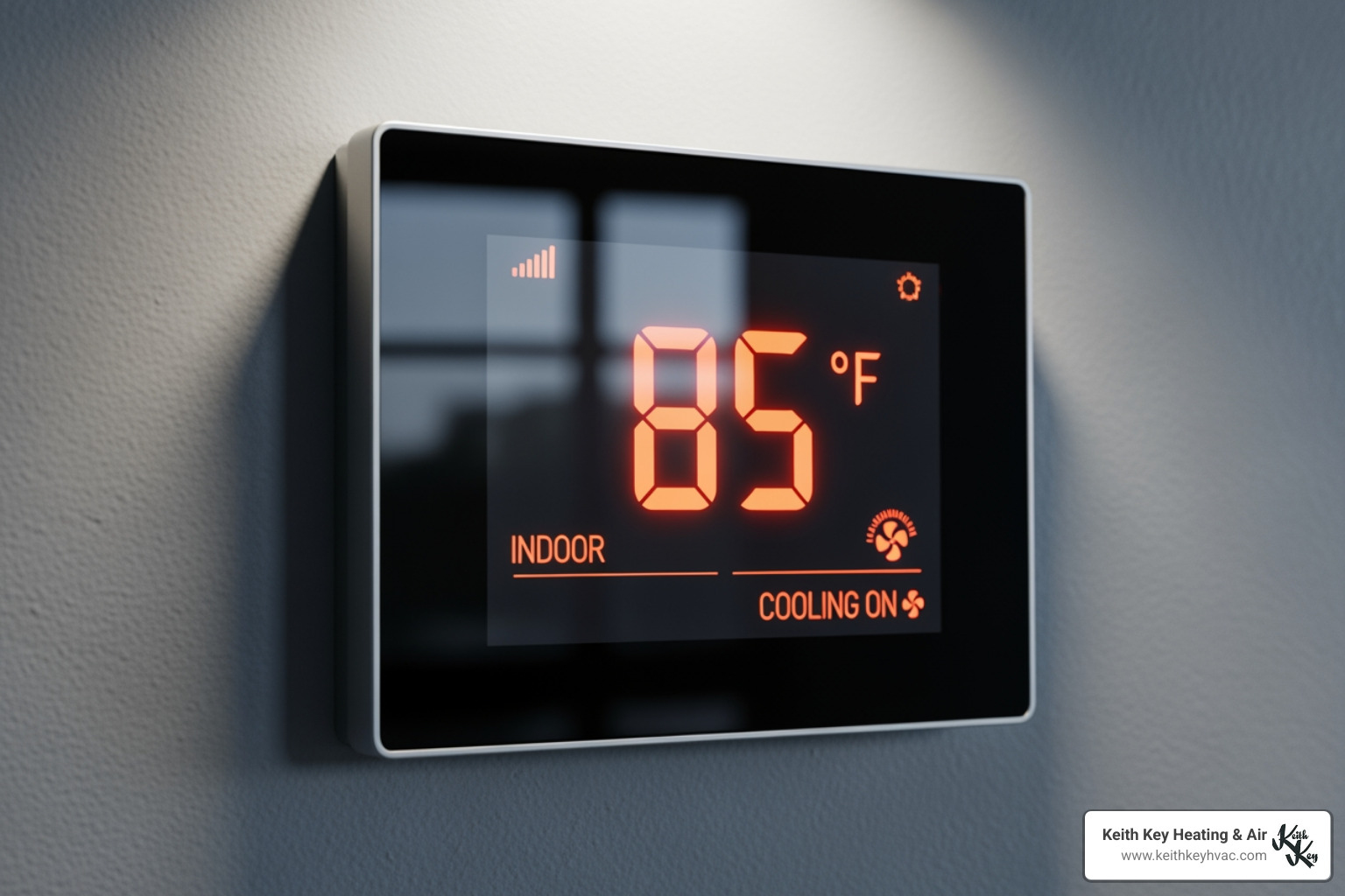 a thermostat displaying a high indoor temperature despite the AC running - ac repair crawfordville fl a thermostat displaying a high indoor temperature despite the AC running - ac repair crawfordville fl