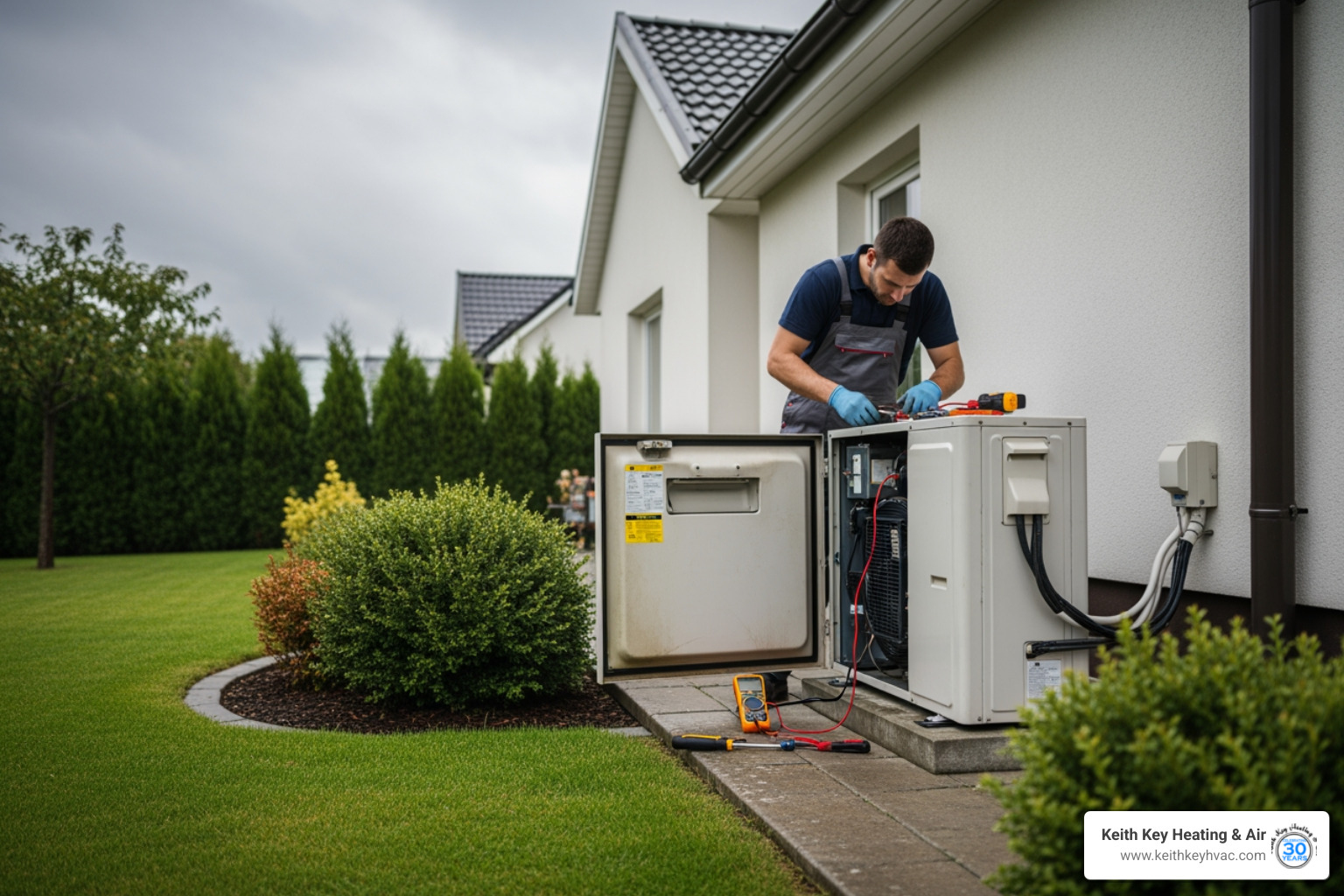 Infographic explaining the key signs of a heat pump emergency like strange noises, bad smells, and no airflow. - emergency heat pump repair near me