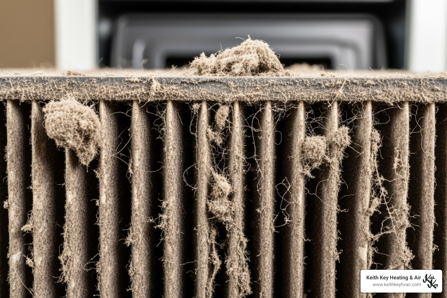 dirty and clogged furnace air filter - electric furnace repair franklin county