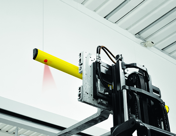 bear safety warning bar helps avoid doorway damage from forklift