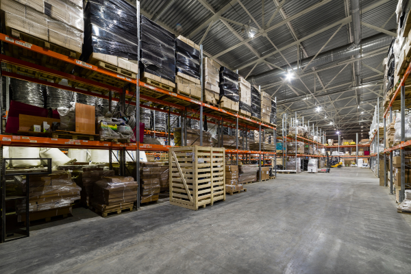 logistics facility needing pedestrian walkways