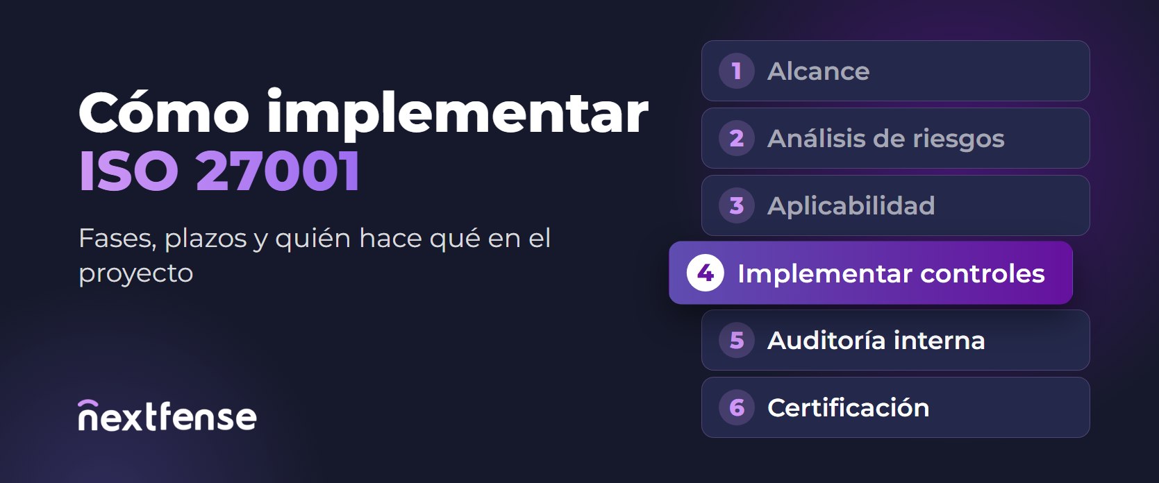 Cómo implementar ISO 27001: las fases del proyecto