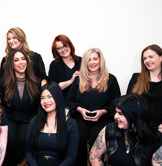Aesthetic instructors and students at The Skin + Makeup Institute