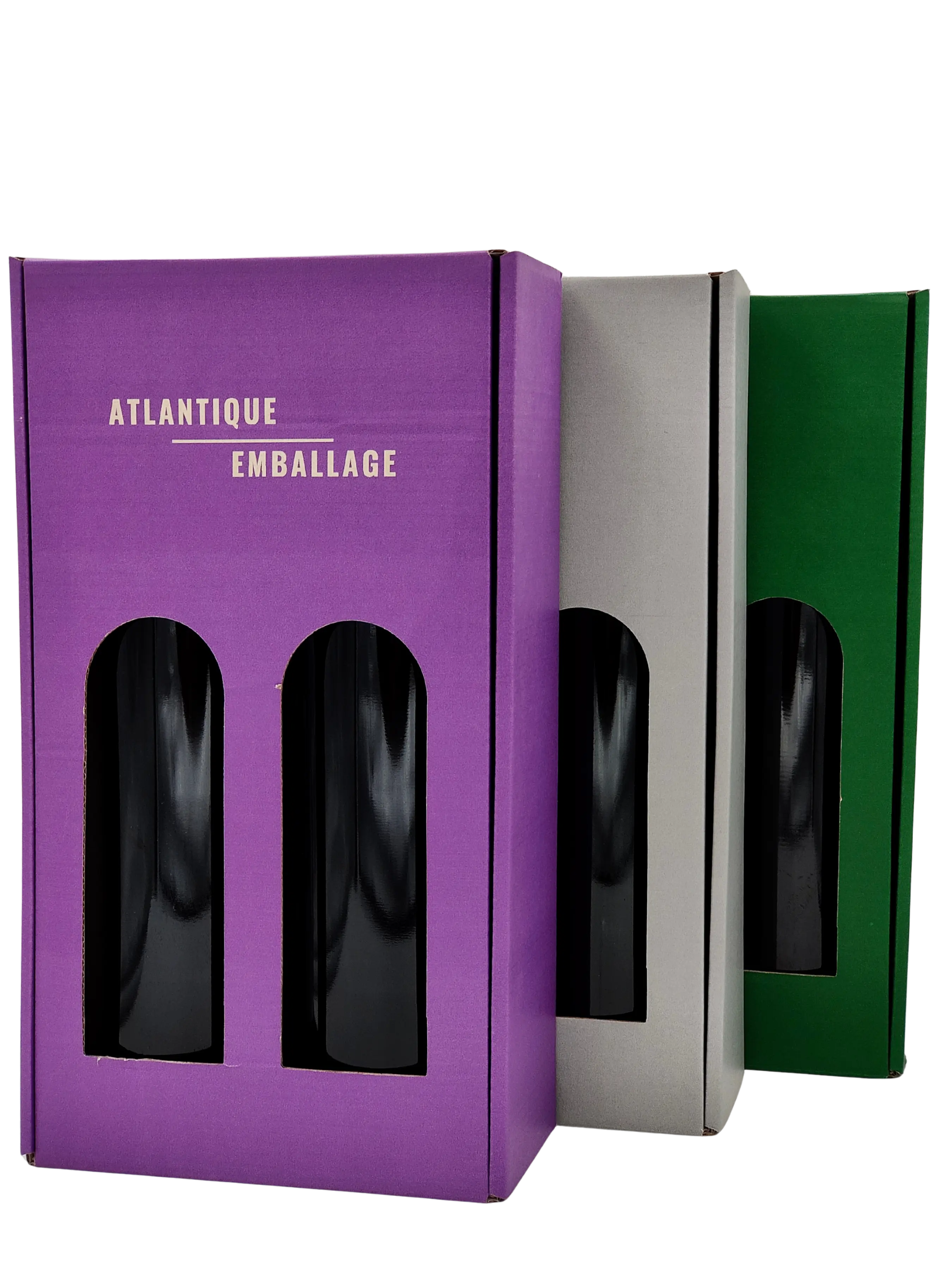 Portable kraft couleur au choix 2 ou 3 bouteilles