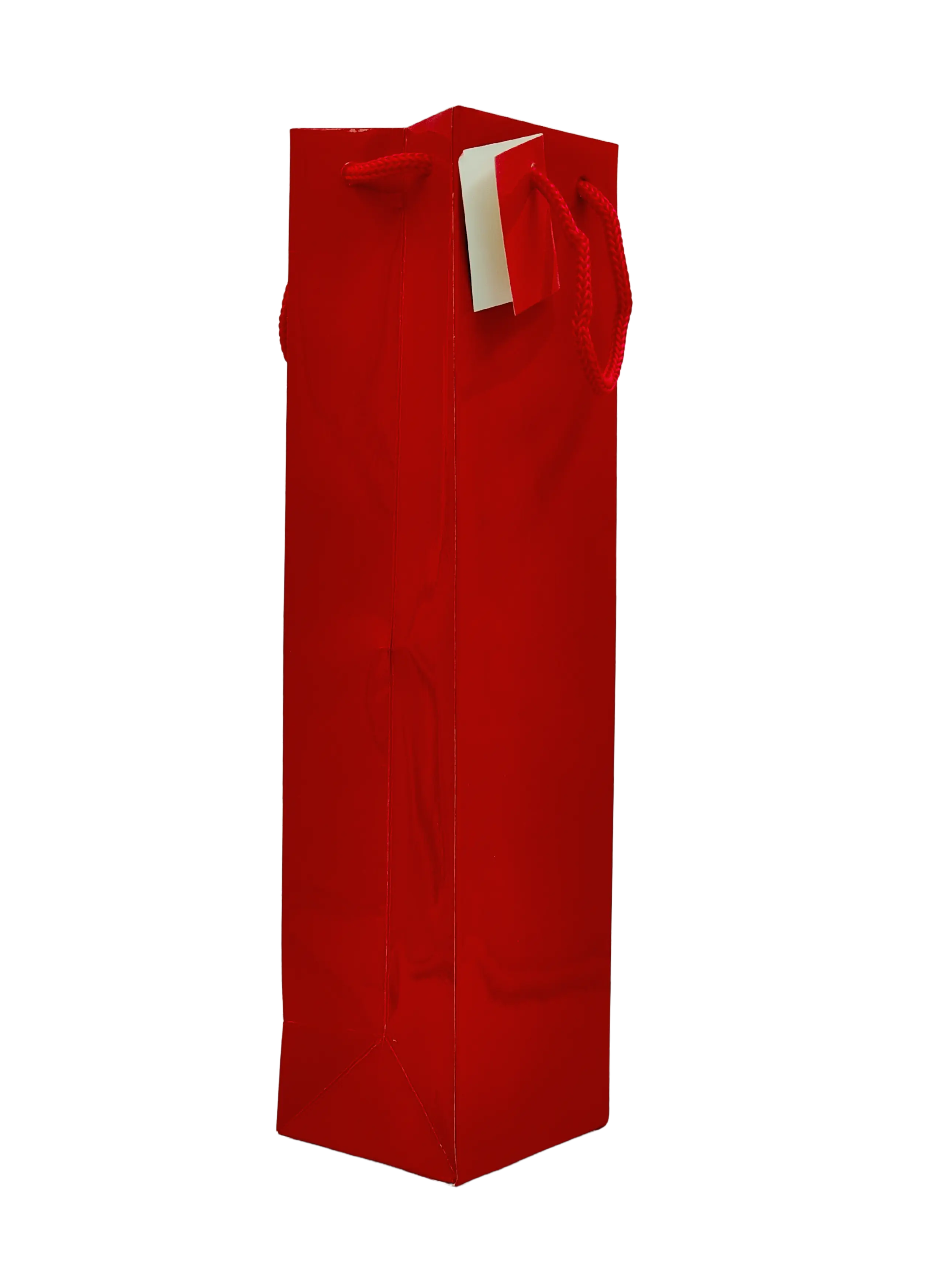 Sac brillant rouge 1 bouteille
