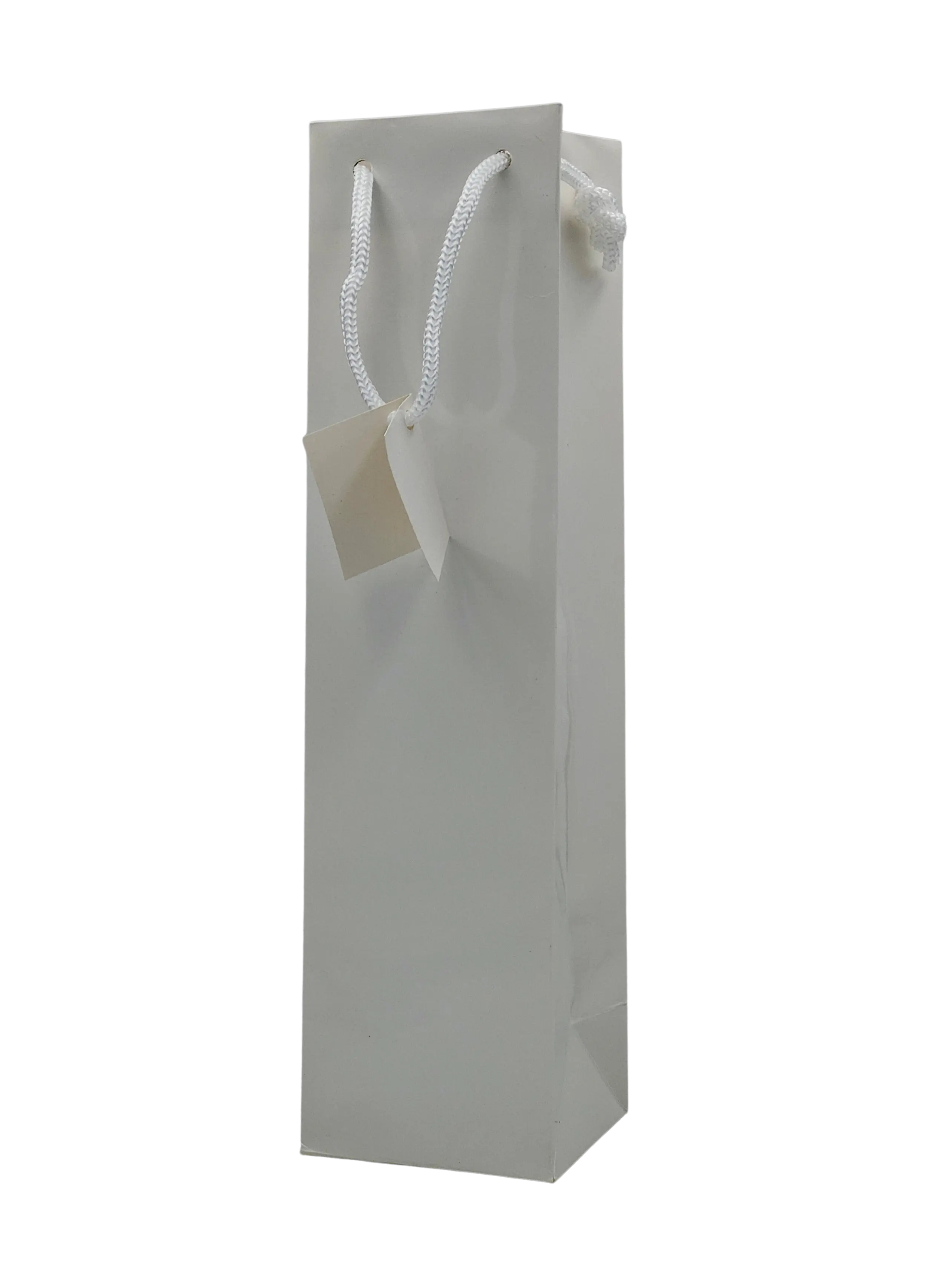 Sac brillant blanc 1 bouteille