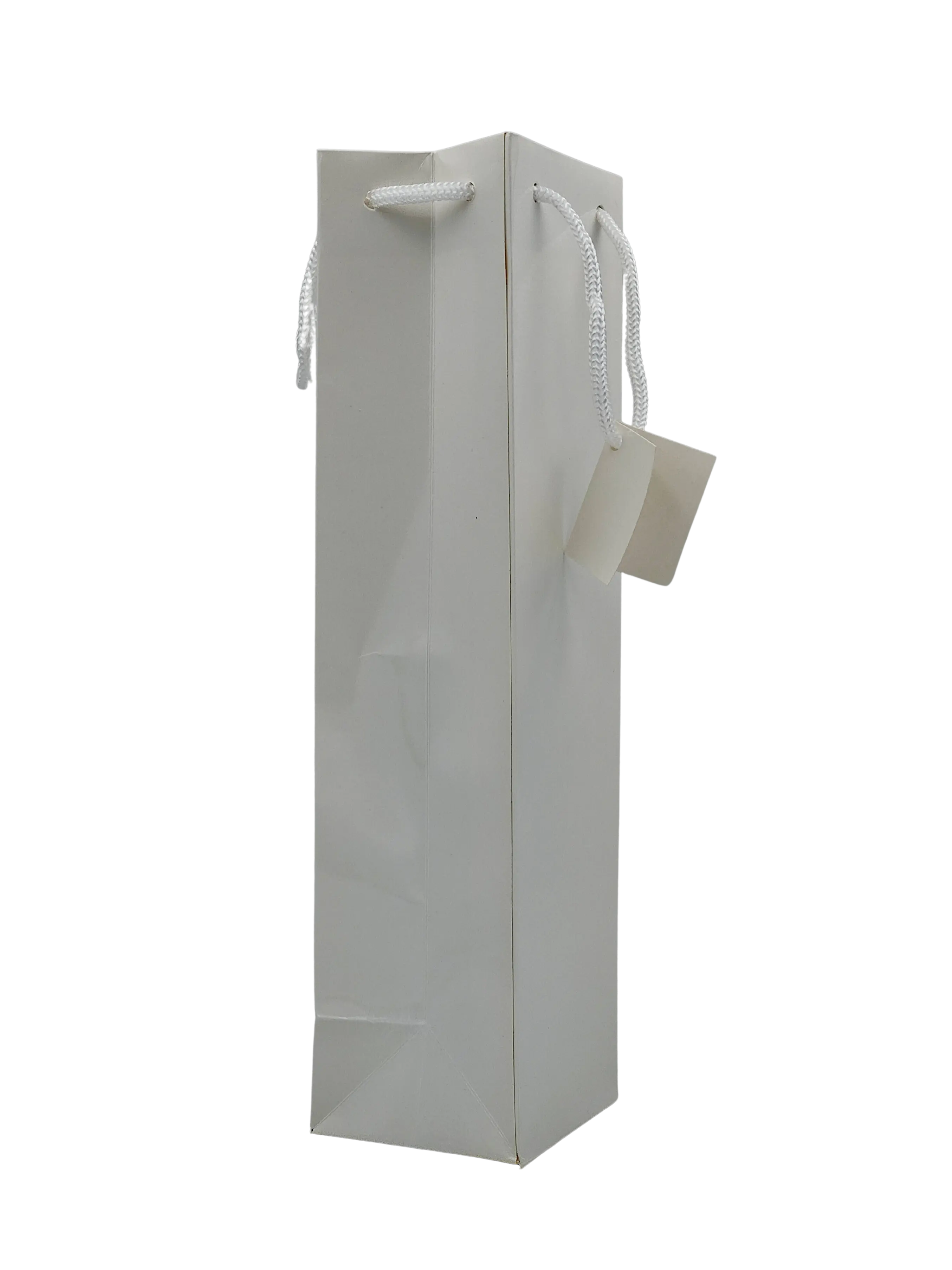 Sac brillant blanc 1 bouteille