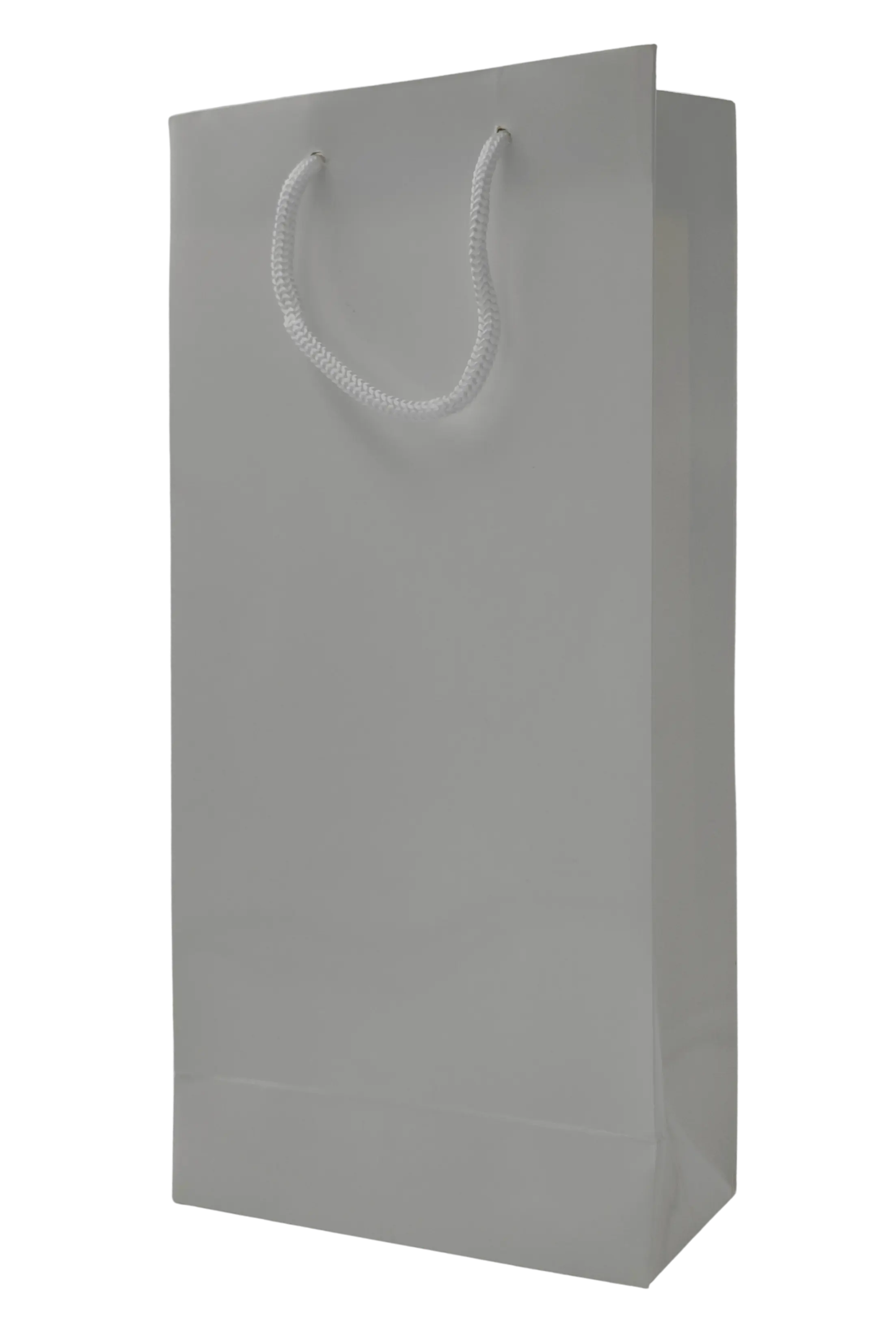 Sac brillant blanc 2 bouteilles