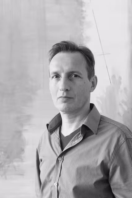 Porträt von Jens Hanke – vertreten bei Malte Uekermann Kunsthandel Berlin. Portrait of Jens Hanke – represented by Malte Uekermann Kunsthandel Berlin.