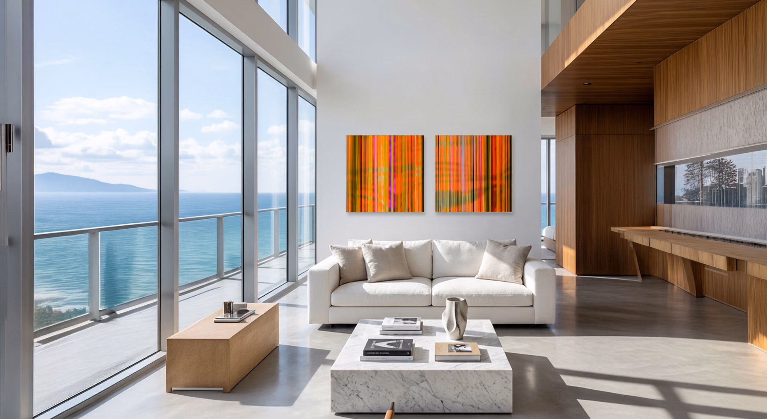 Interior Image with Martina Ziegler’s Nature under construction series