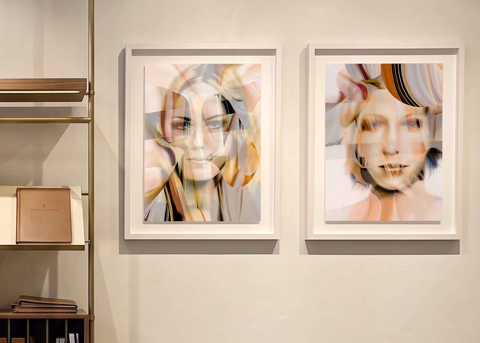 Gallery Pic with Martina Ziegler’s Magricollages series
