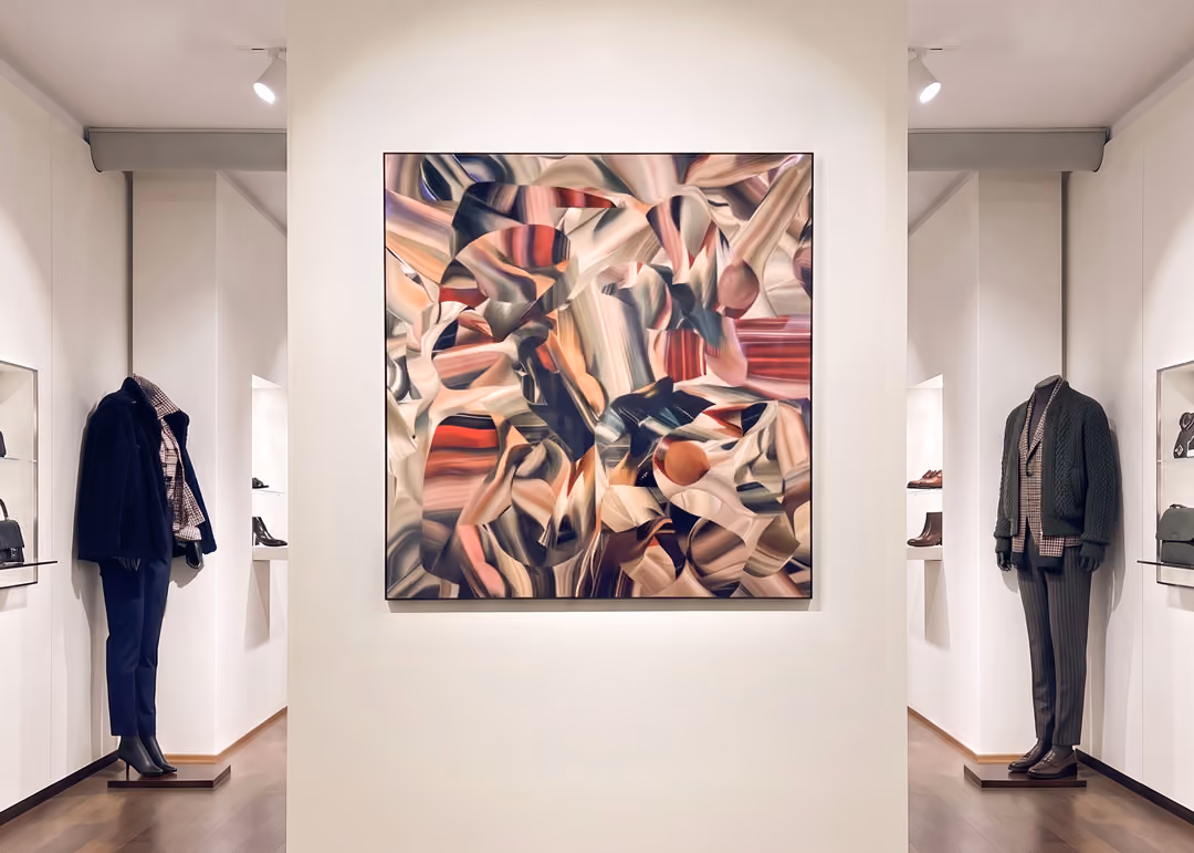 Gallery Pic with Martina Ziegler’s Magricollages series