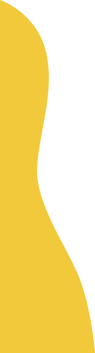 Forme abstraite incurvée et fluide de couleur jaune à gauche sur un fond noir.