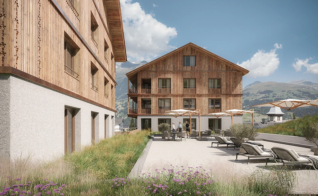 Genziana Lodge Terasse