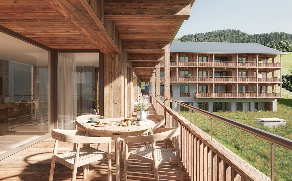 Genziana Lodge Balkon