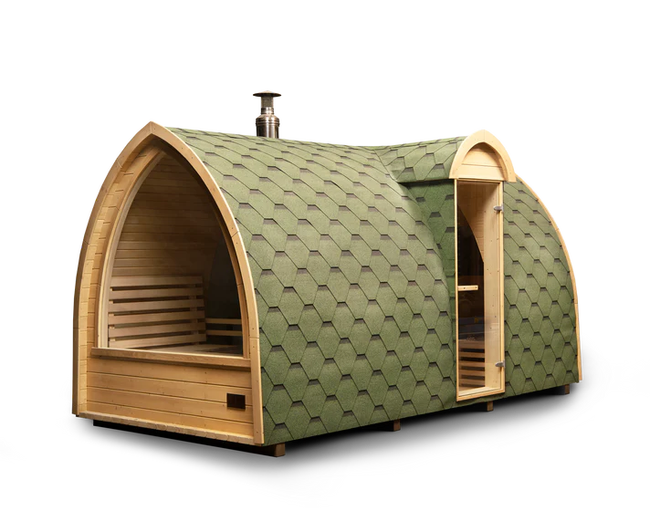 Outdoor sauna. Igloo model.