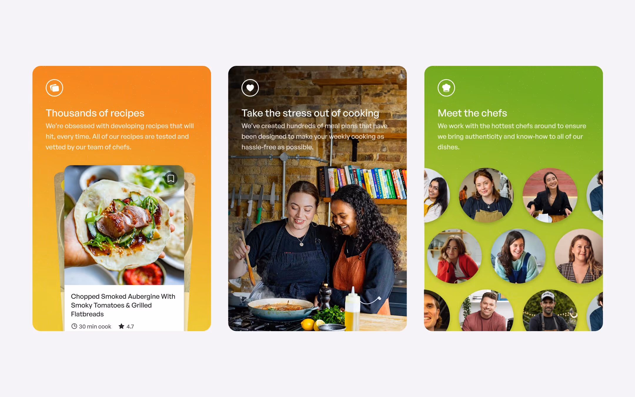 Mob — Service description cards
