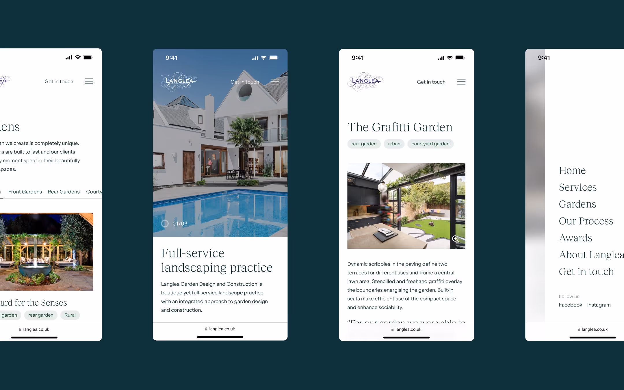 Langlea Gardens Mobile Screens