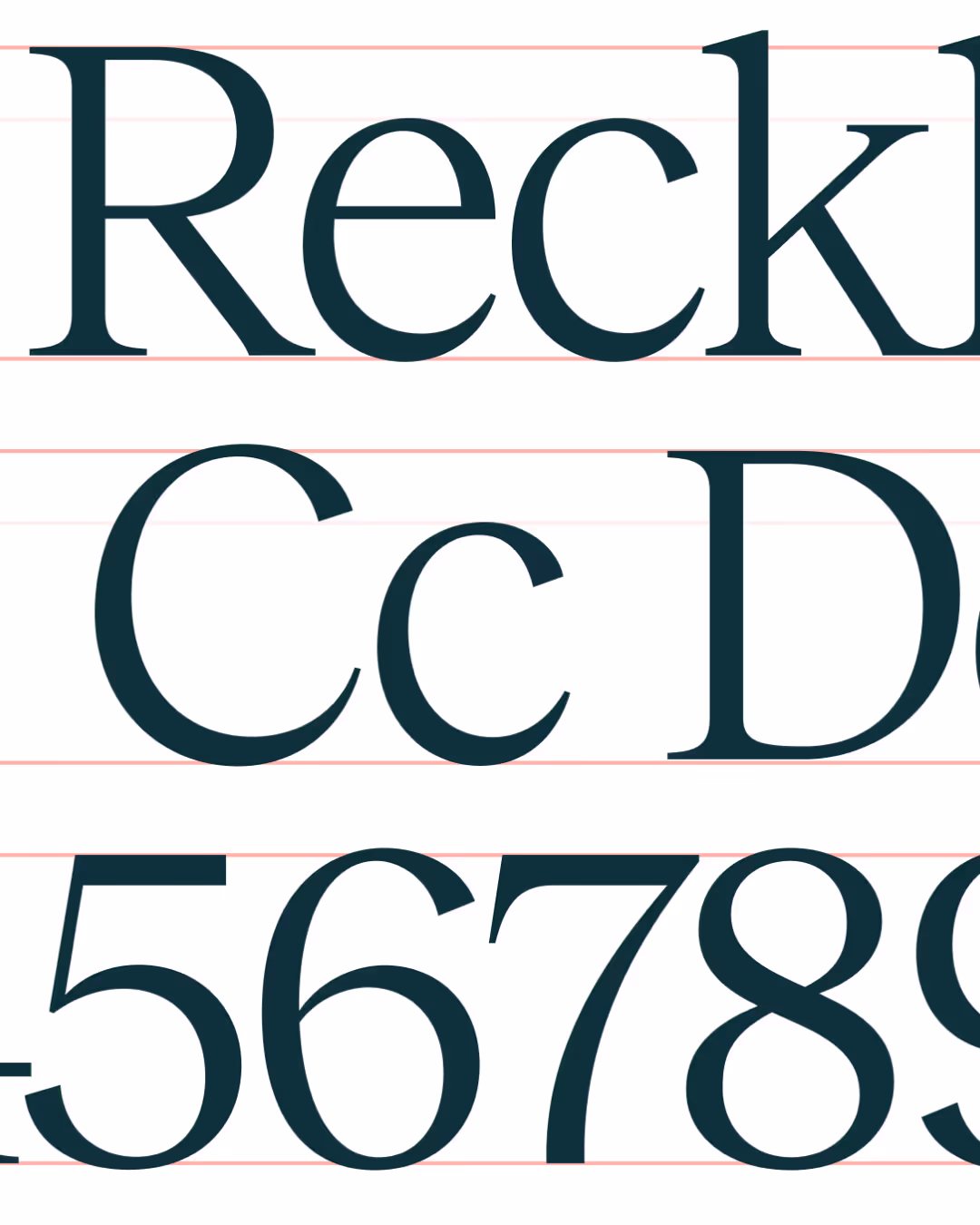 Langlea Gardens Typography