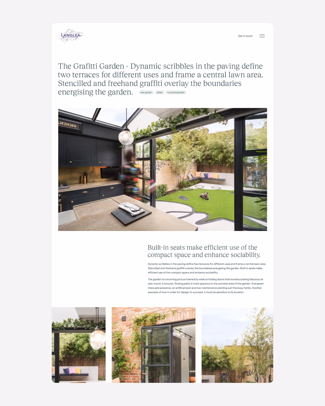 Langlea Gardens Editorial Page