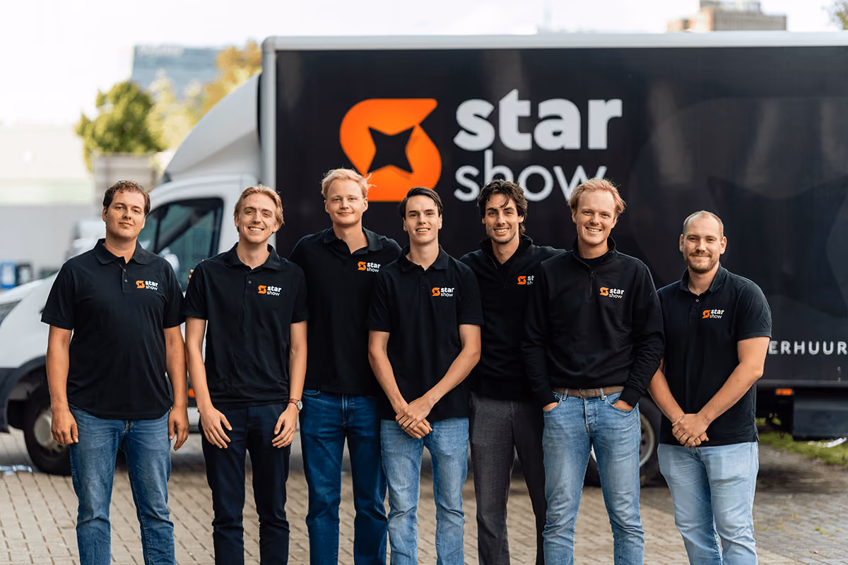 Crewfoto Team van Starshow AV Solution Partners. 