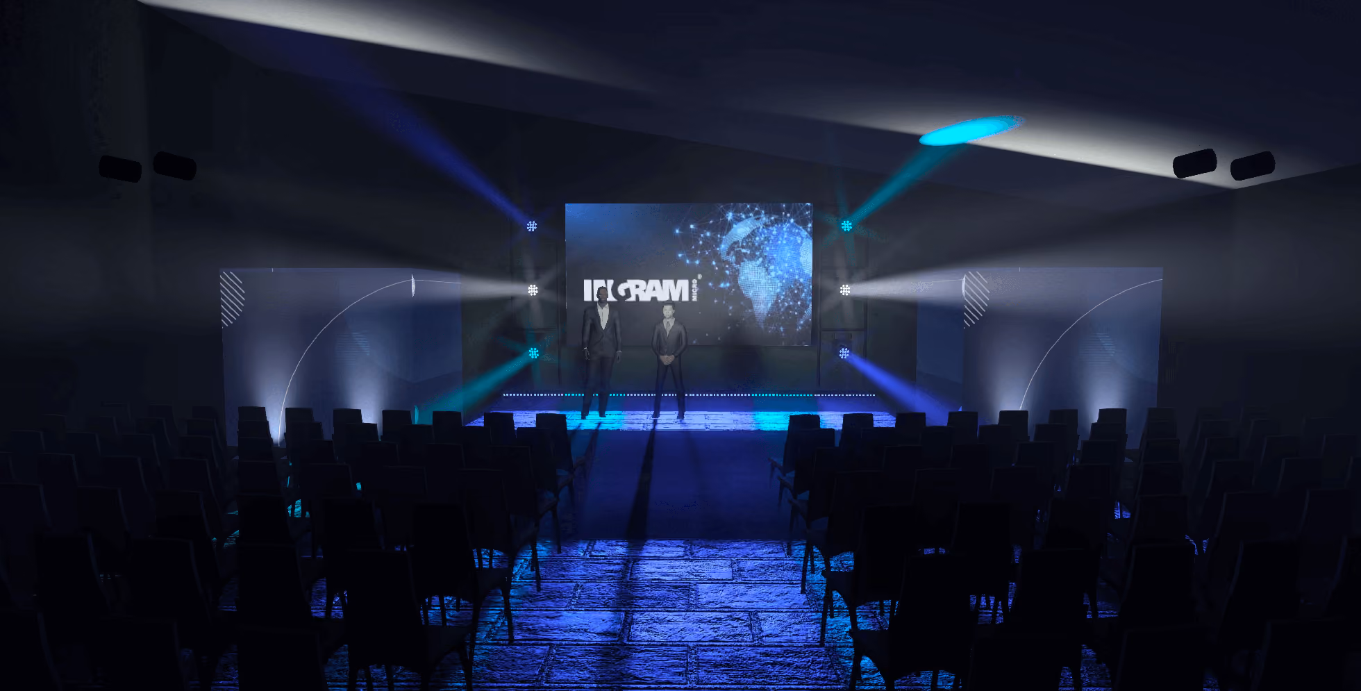 Render voor zakelijk evenement Starshow.