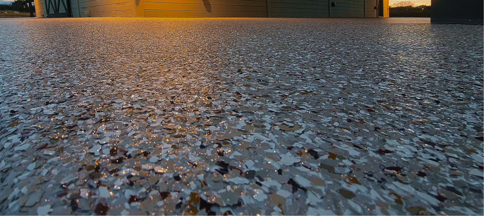 A finished concrete floor job for a residential home.