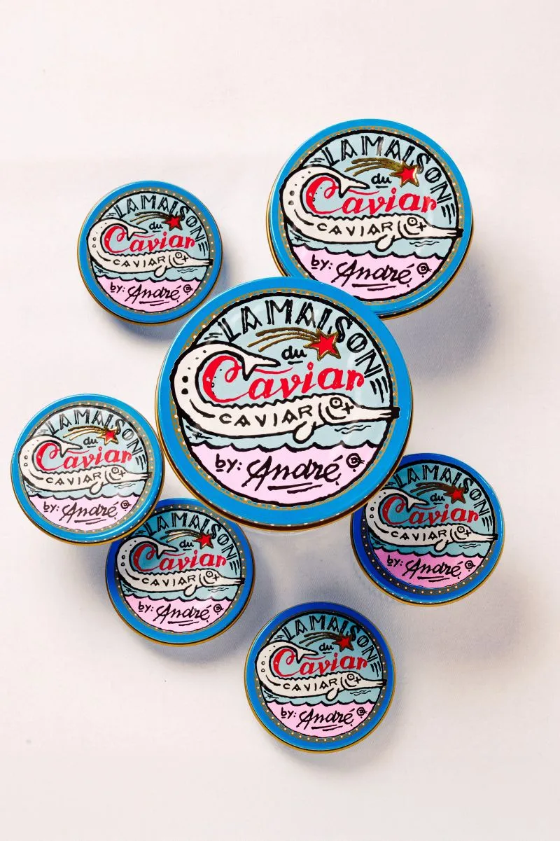 Collaboration between the Maison du Caviar and the artist André 