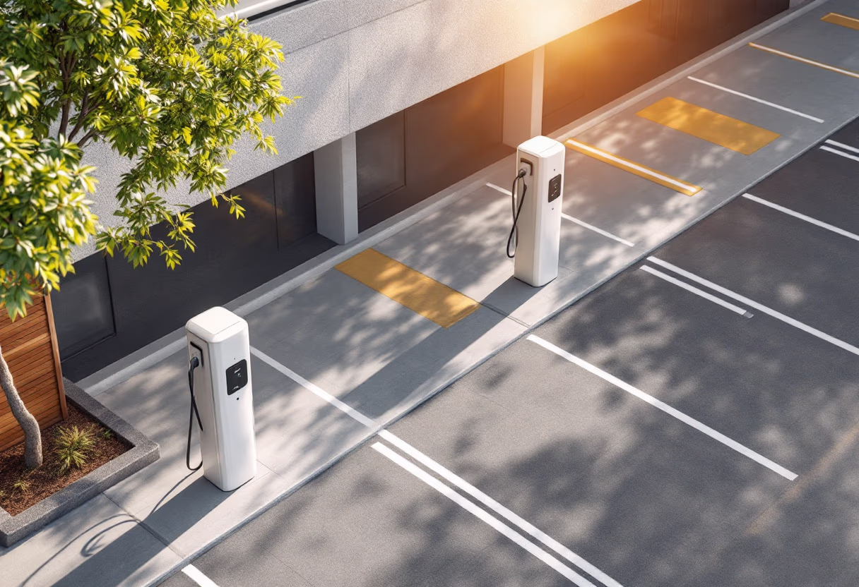 image of electric vehicle charging stations