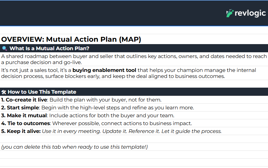 Mutual action plan