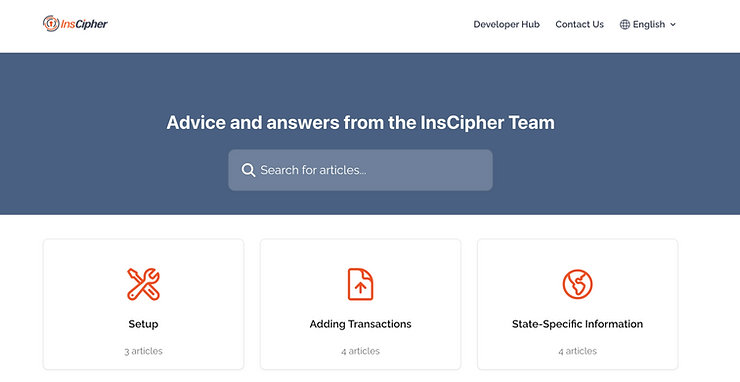 Screenshot of Home Page