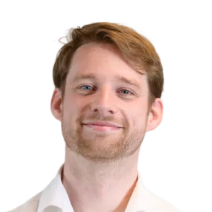 Hand laat een witte envelop los, illustratie bij contact opnemen met Arxion