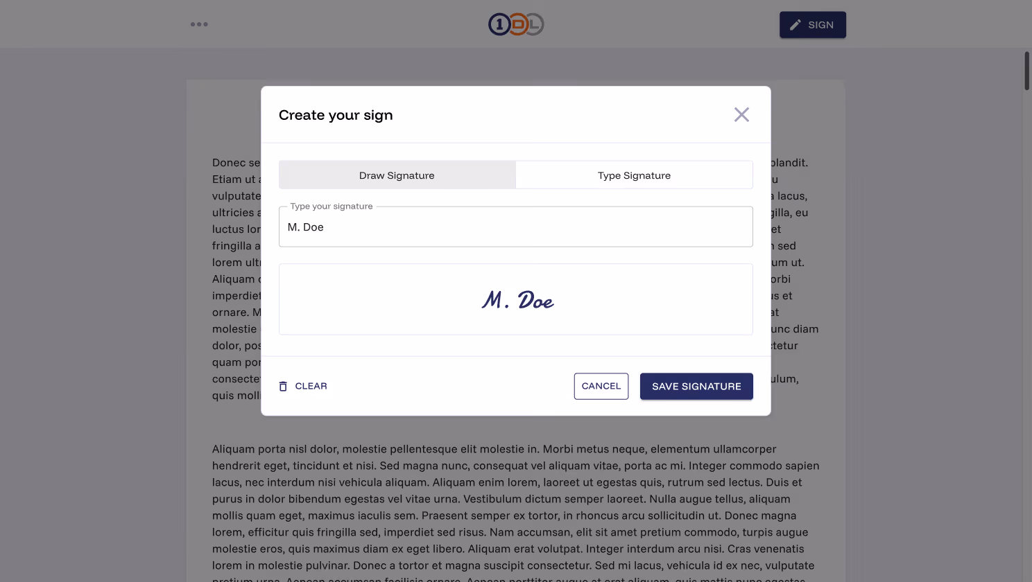 E-signature for powersports dealerships