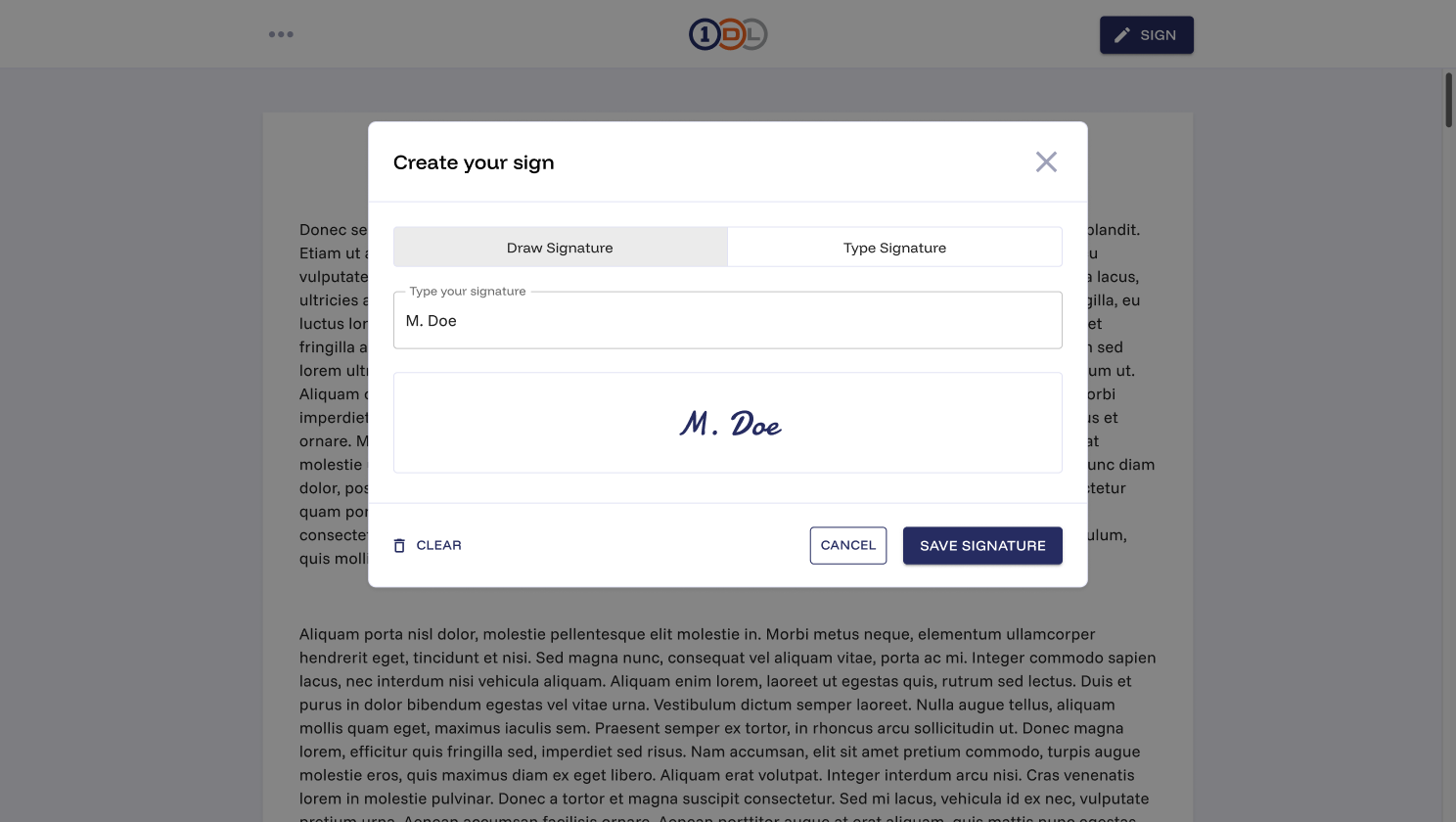 E-signature for powersports dealerships