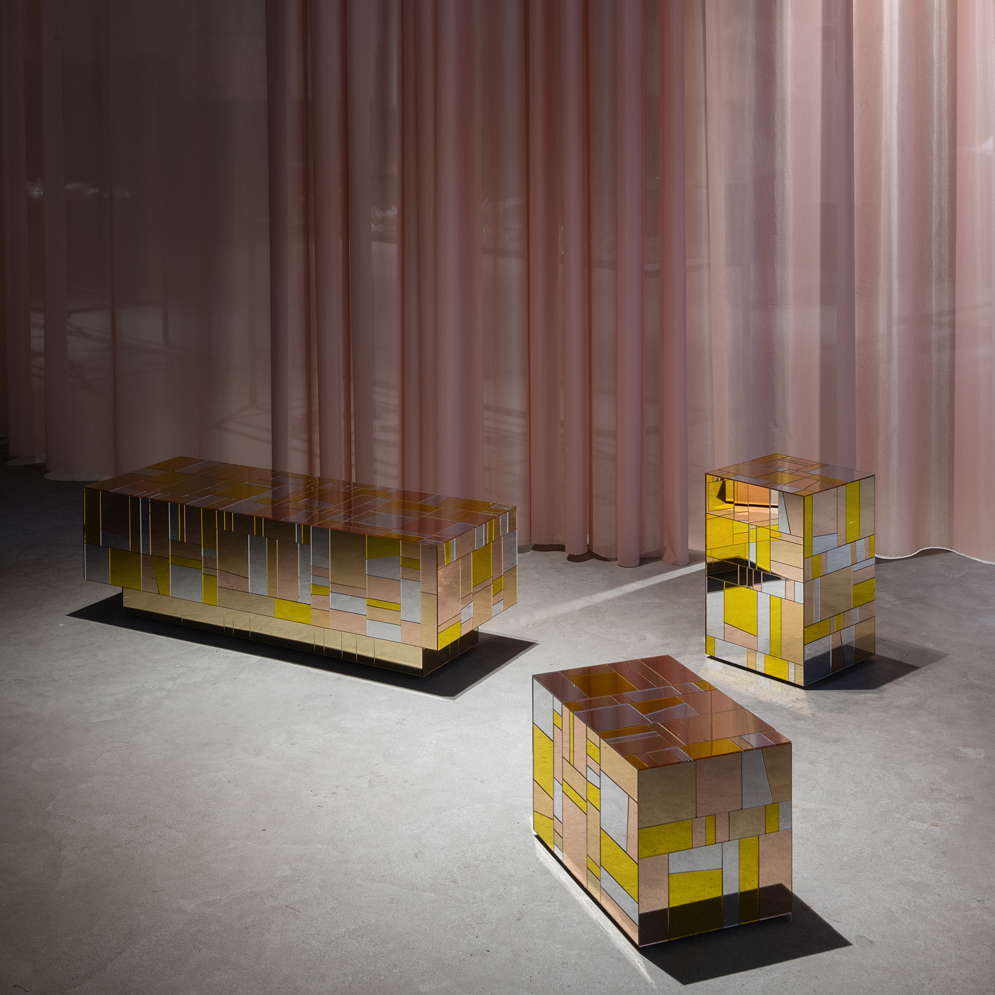 Quilted Mirror Objects