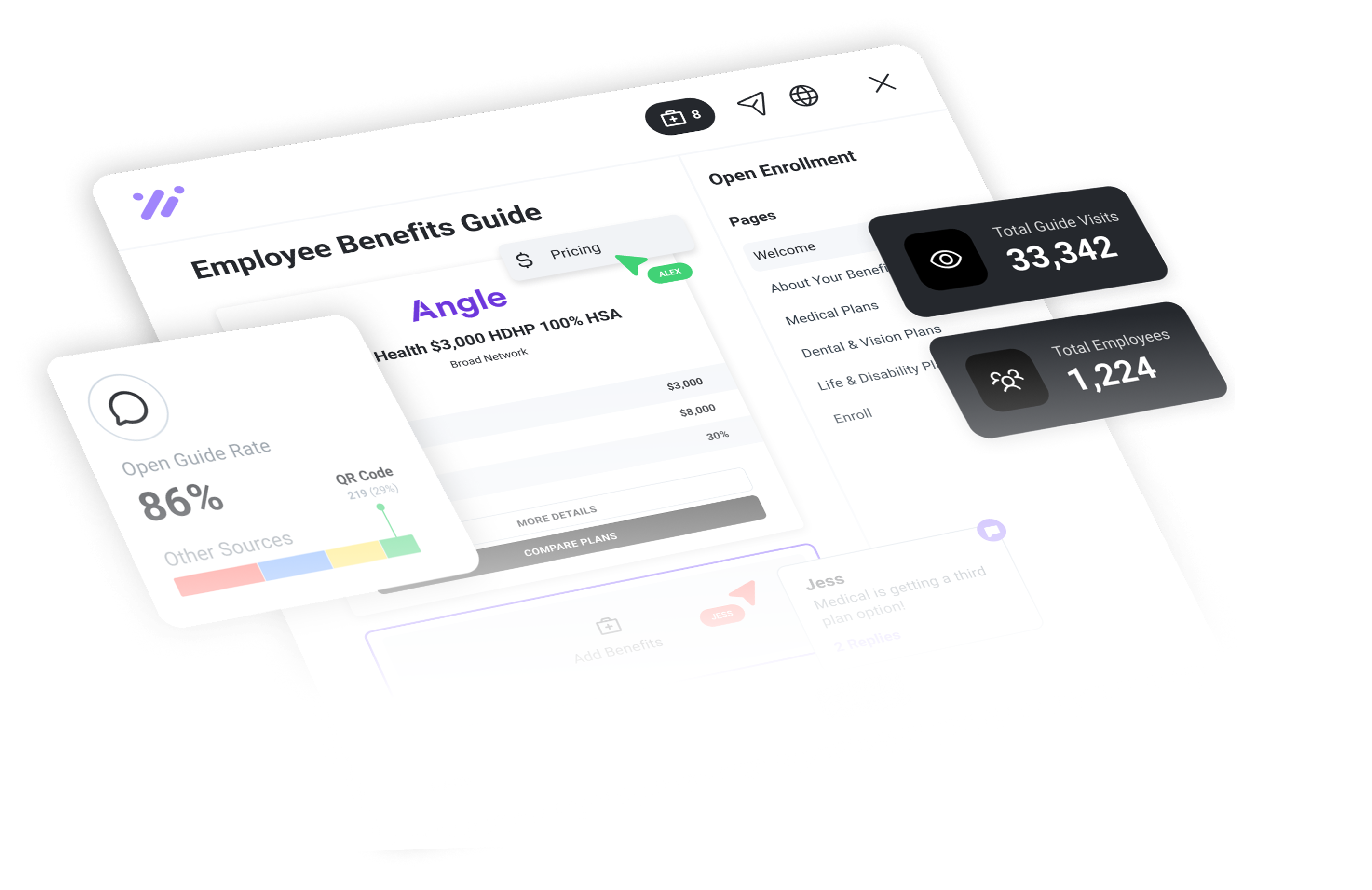 Brite dashboard slant screen