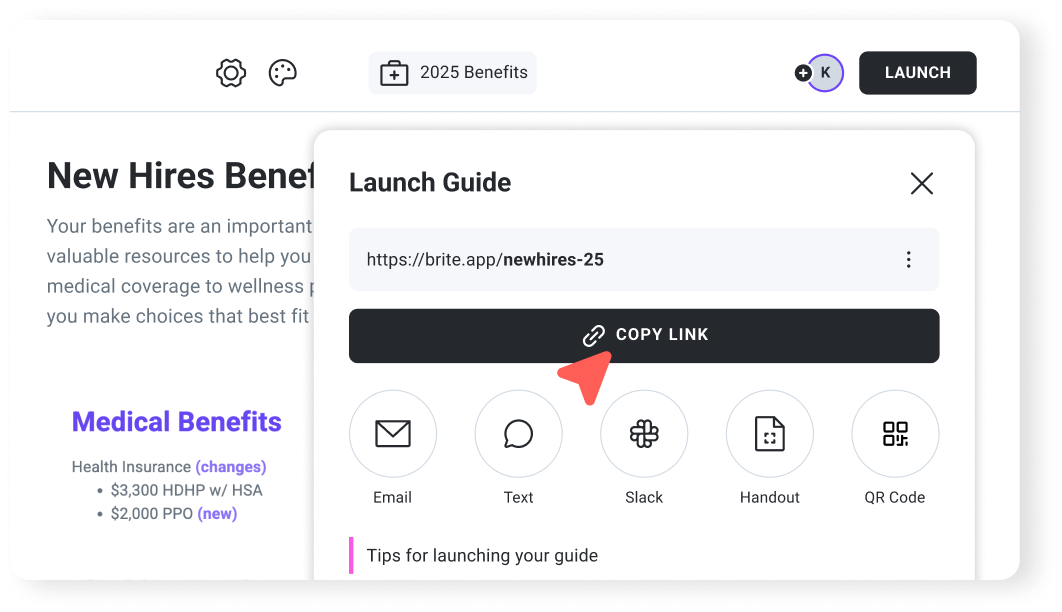 Launch screen
