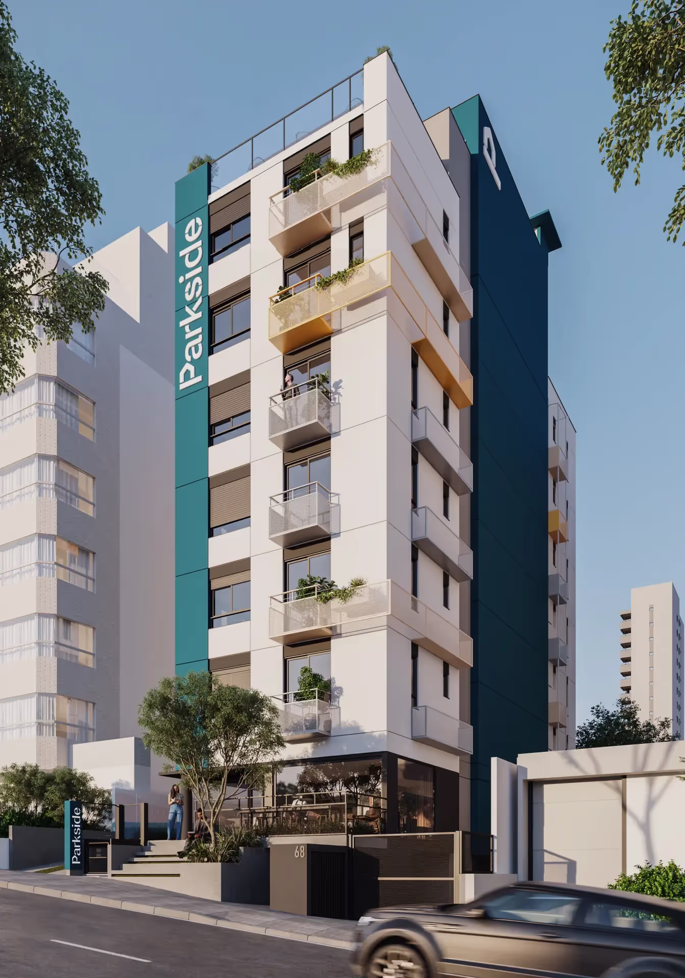 Imagem da fachada da unidade Parkside.