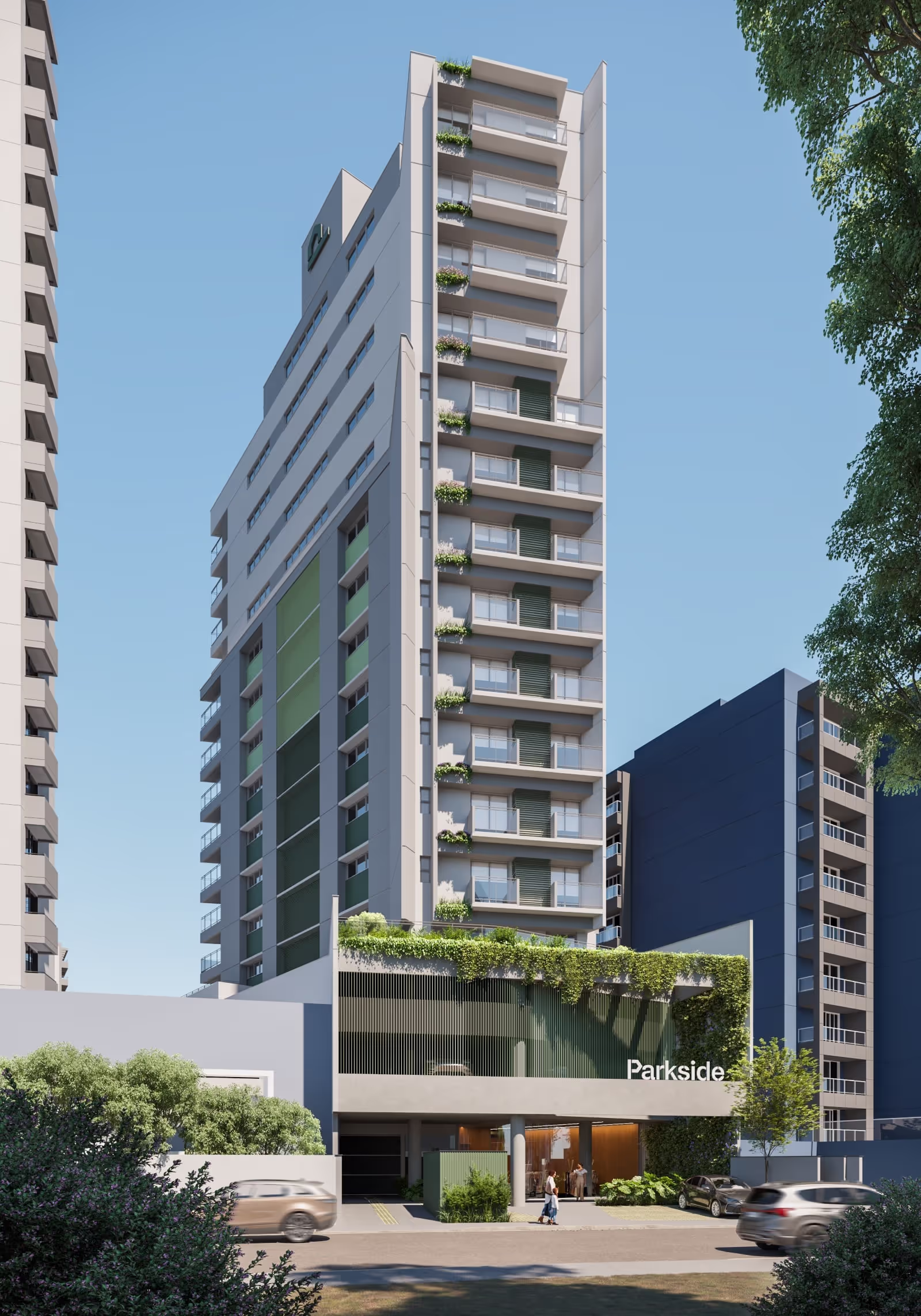 Imagem da fachada da unidade Parkside.