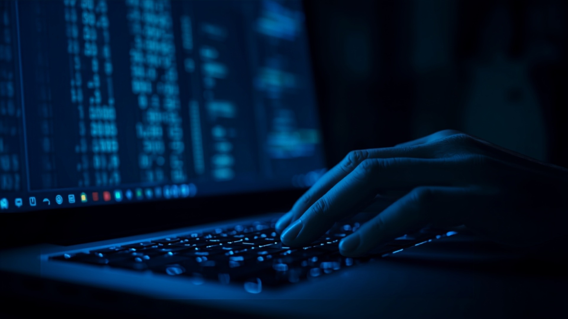 Pantalla de computador con código alfanumérico desenfocado representando el identificador BSUID