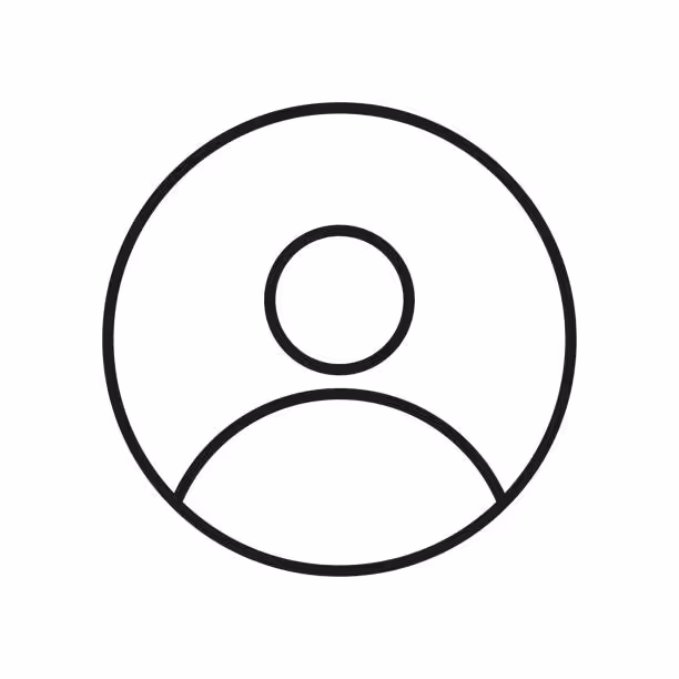 a black and white circle with a person in it