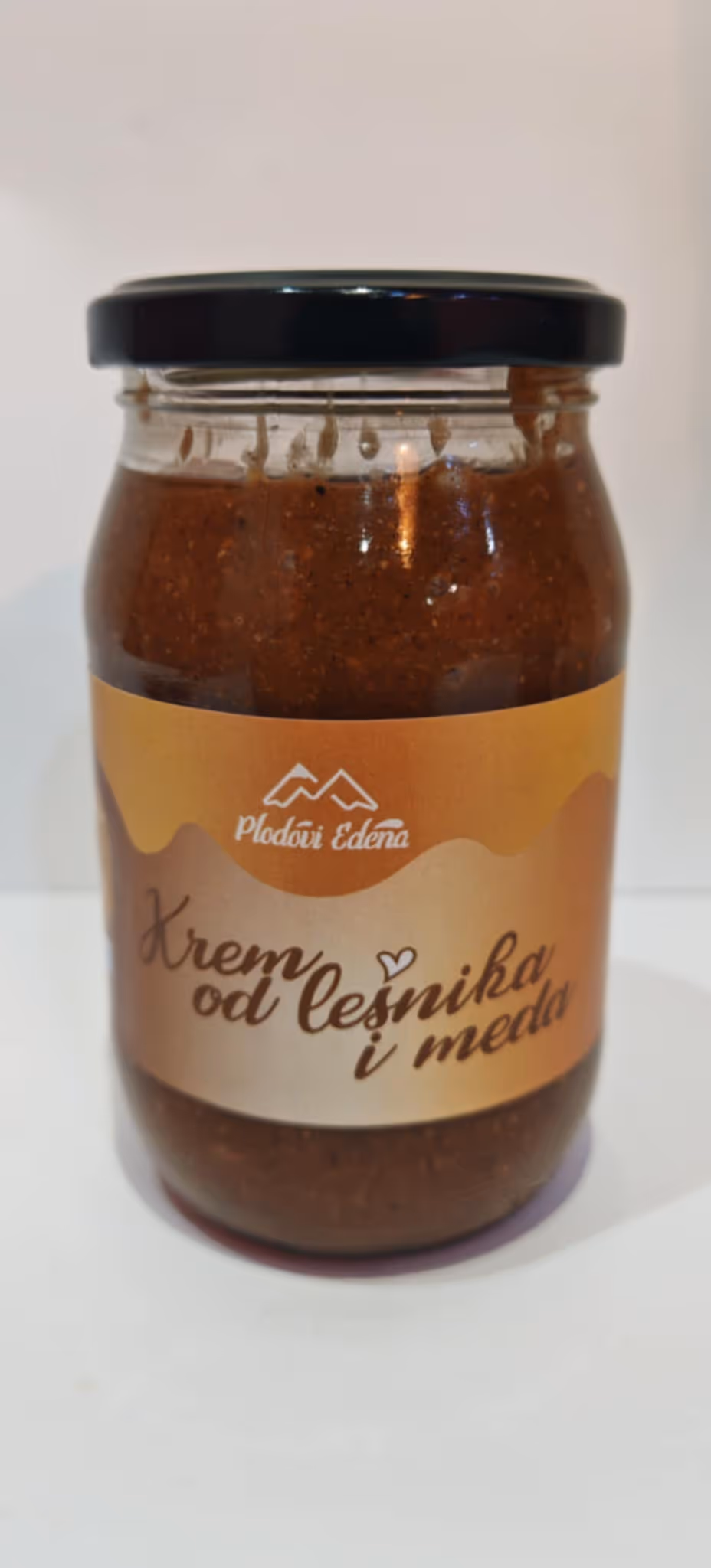 a jar of brown liquid