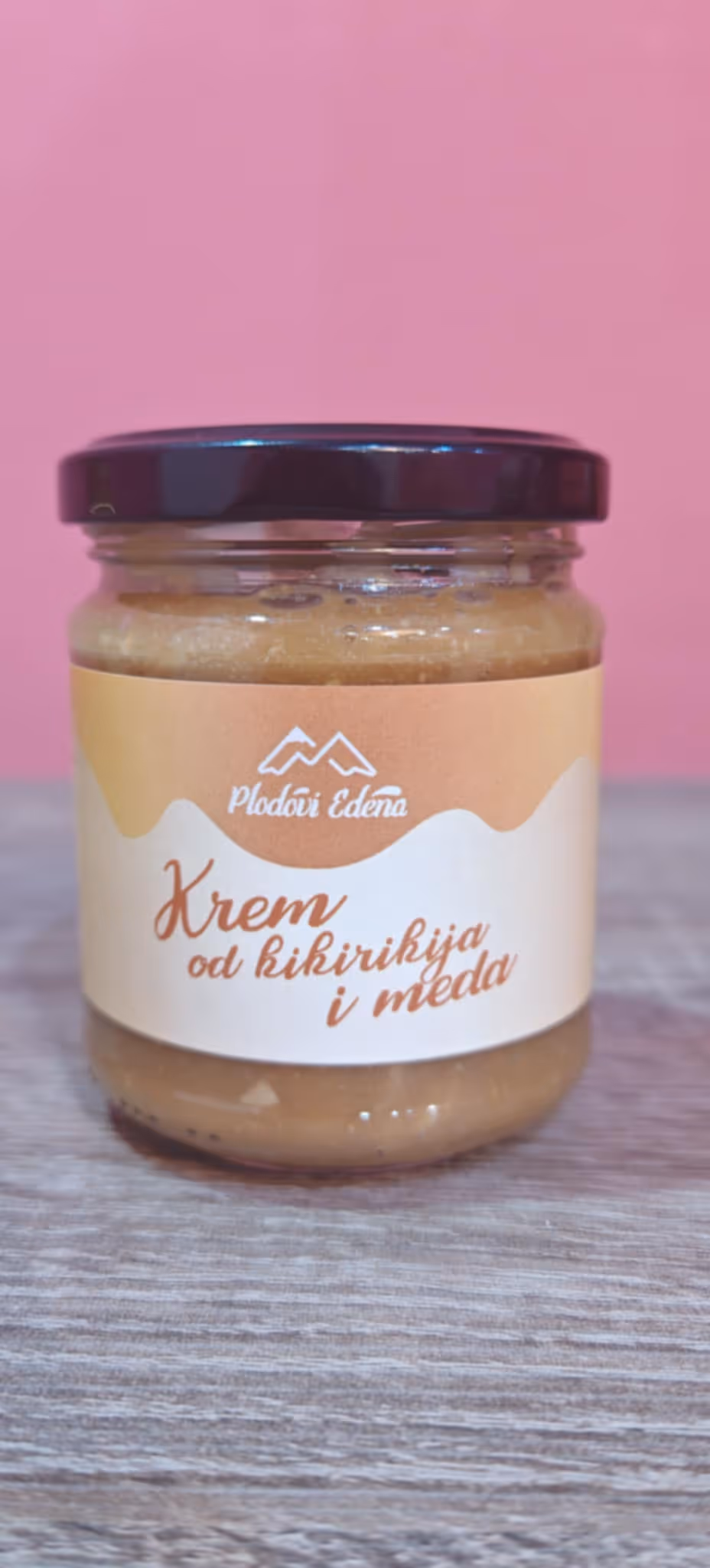 a jar of brown liquid