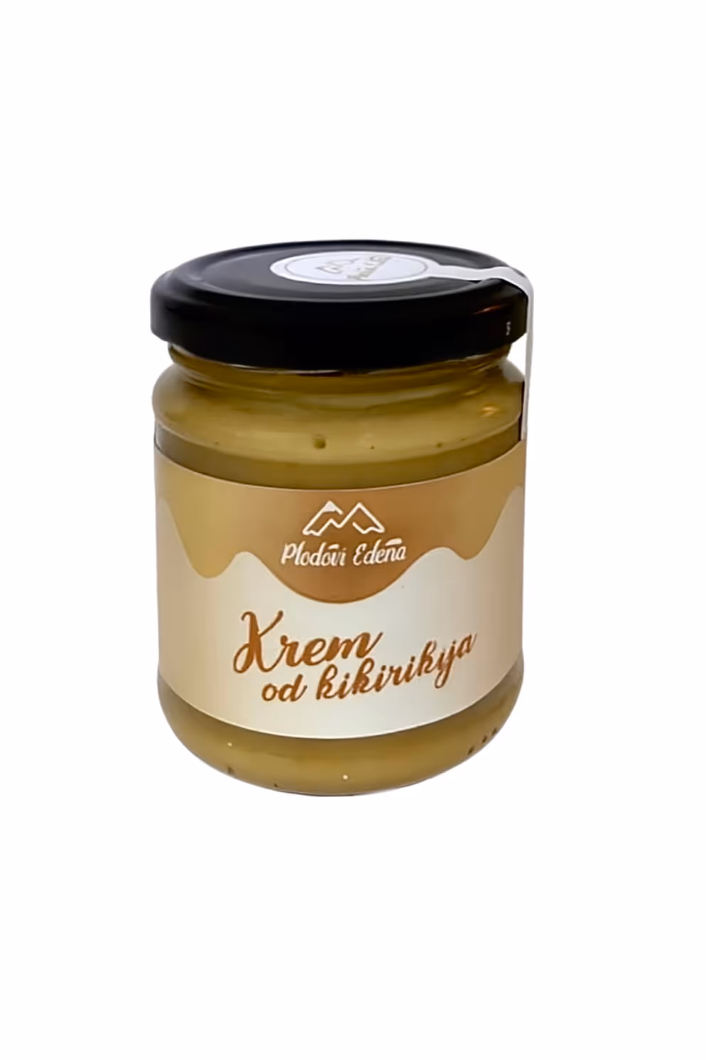 a jar of food with a label